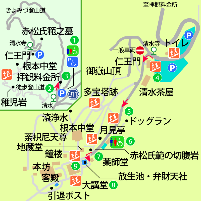 播州清水寺境内図