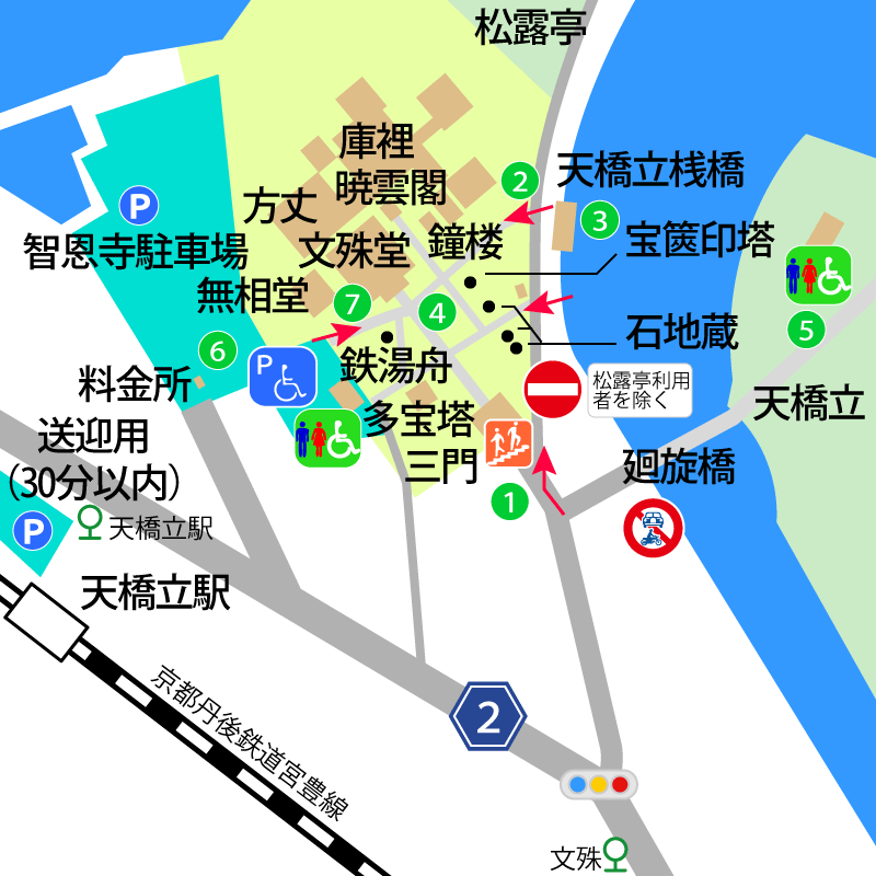 智恩寺境内図