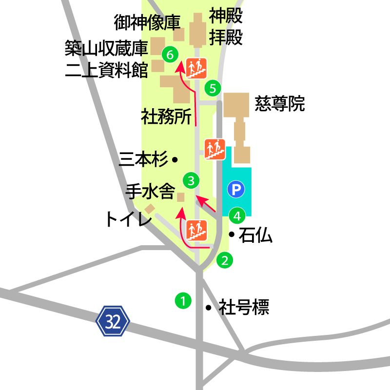 二上射水神社境内図