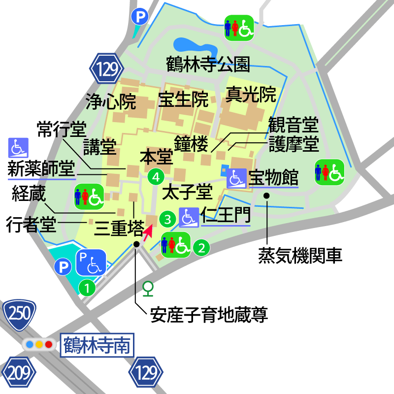鶴林寺境内図