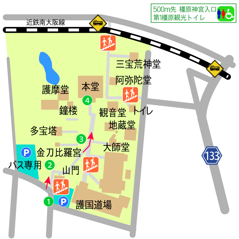 久米寺境内図