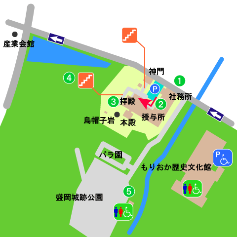 櫻山神社境内図